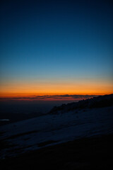 Fototapeta premium sunrise on the mountain