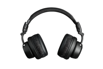 High-quality headphones isolated on a transparent background showcasing modern design and premium materials for an enhanced audio experience