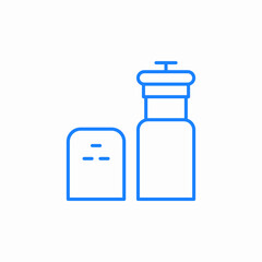 salt pepper shakers icon sign vector