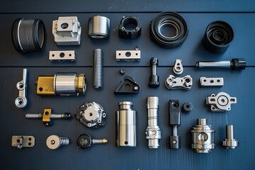 The various auto parts, such as water pump and bearing components