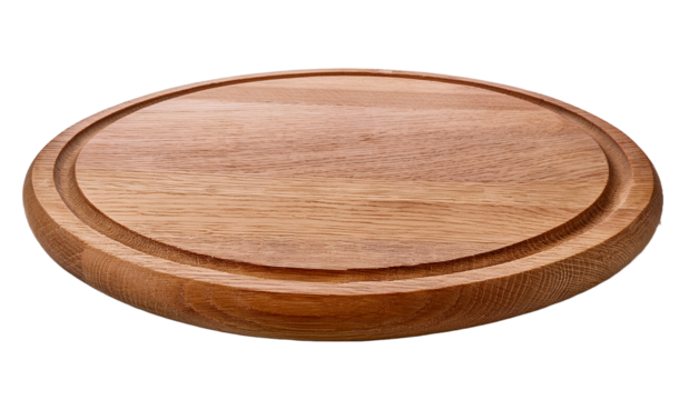 Wooden Round Cutting Board with Handle