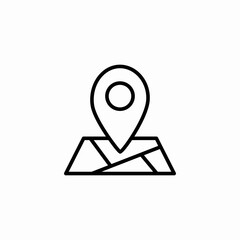 map pin location icon sign vector
