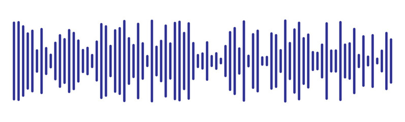 Record player lines social audio of voice volume equalizer with stereo noise sound wave message. Blue sound wave audio icon vector. Blue Audio sound symbol. Audio waves icon. Voice message symbol.