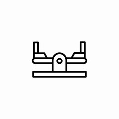playground seesaw icon sign vector