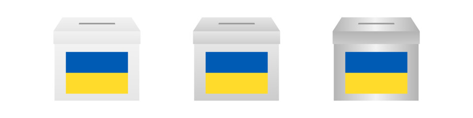 Election in Ukraine. Election Concept. Vector Illustration.