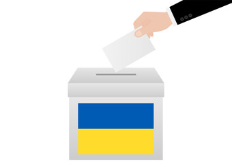 Election in Ukraine. Election Concept. Vector Illustration.