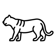 Coloured tiger vector design