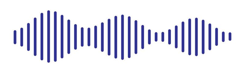 Record player lines social audio of voice volume equalizer with stereo noise sound wave message. Blue sound wave audio icon vector. Blue Audio sound symbol. Audio waves icon. Voice message symbol.