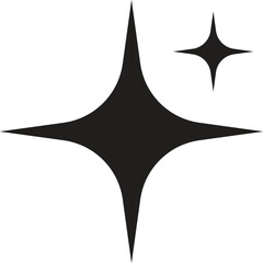 Elegant Four Point Star &ndash; Clean Vector Twinkle Symbol
