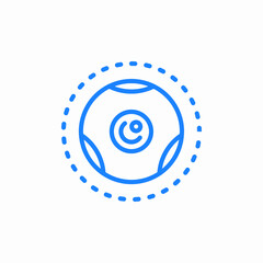 target circle dotted icon sign vector