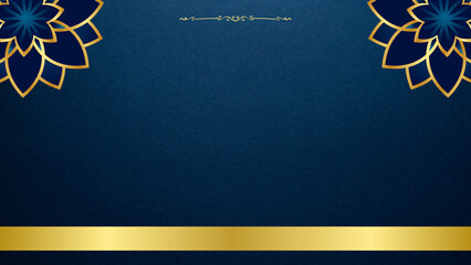 Blue and Gold Elegant Background