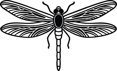  dragon fly wings drawing line art