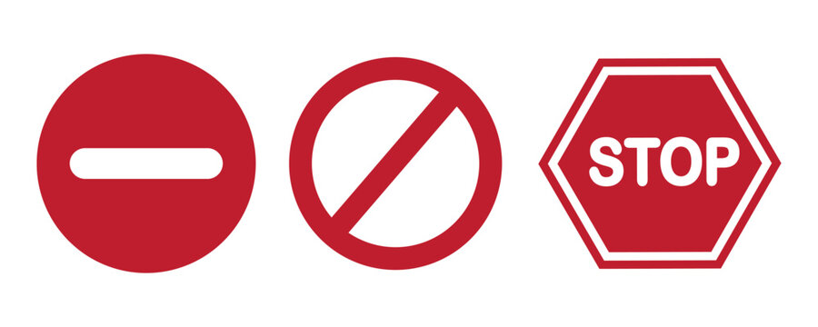 abstract stop or closed logo vector design.