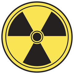 Fototapeta premium radiation warning sign