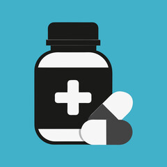 Fototapeta premium medical flat icon