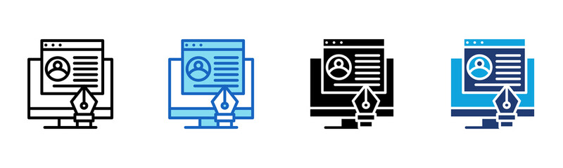 Ui Design icon Multi Style Vector Illustration