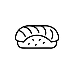 Handdrawn sushi roll with rice nori seaweed on background food Japanese