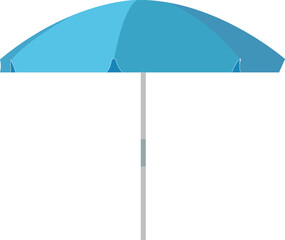 Obraz premium Colorful beach Umbrella flat vector illustration. 