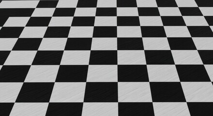 Textured Black and White Checkerboard Pattern