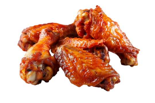 Crispy Fried Chicken Wings A Culinary Delight on transparent background