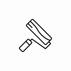 paint roller tool icon sign vector