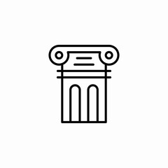 roman column icon sign vector