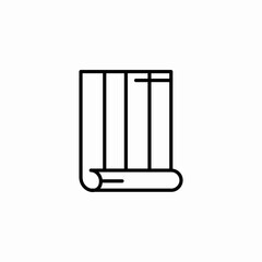 stacked rolled towels icon sign vector