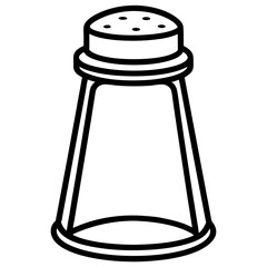 Minimal Salt Shaker Line Icon