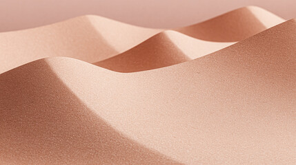 Sahara sand dunes with a golden hour light casting a shadow on the landscape