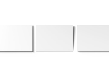 Blank white a6 postcard mockup
