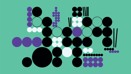 Bright circular design background