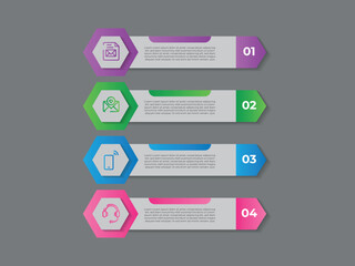 Business infographics template. timeline with 4 steps, options. can be used for workflow diagram, info chart, web design. vector illustration.