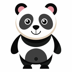 Naklejka premium panda vector image on white background