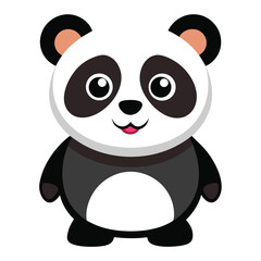 panda vector image on white background