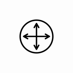navigation direction icon sign vector