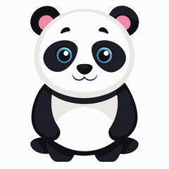 panda vector image on white background