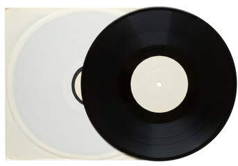 Obraz premium Isolated Vinyl Record and Sleeve Mockup