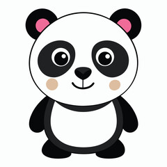 panda vector image on white background