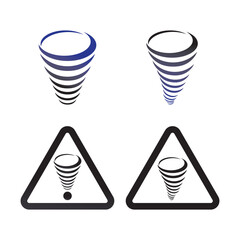 storm and tornado logo design vetor