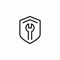 secure maintenance icon sign vector