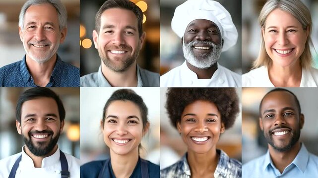 A multicultural team collaborates harmoniously in a professional setting.
