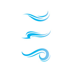 water and Waves beach logo and symbols template icons app