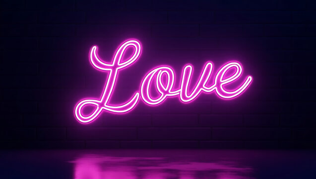 neon open sign on black background