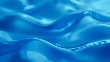 Obraz premium Abstract Blue Waves Background – Smooth and Fluid Liquid Texture