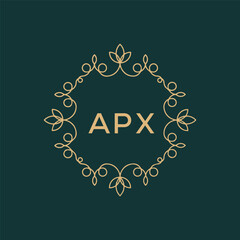 APX logo design vector template