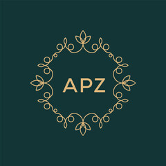 APZ logo design vector template