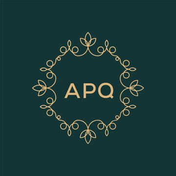 APQ logo design vector template