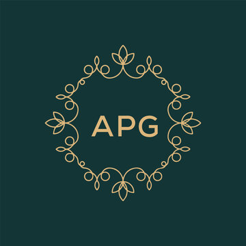 APG logo design vector template