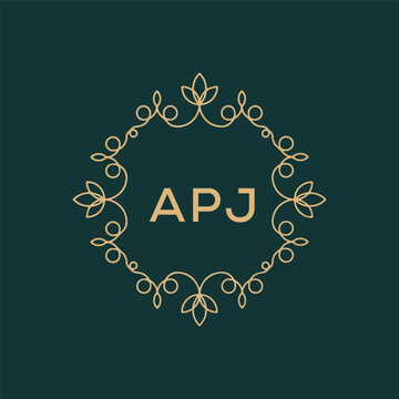 APJ logo design vector template