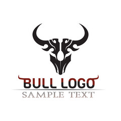 Bull horn logo and symbols template icons app